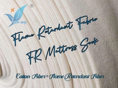 Fire Barrier Cotton Fabric Sponge Mattress Encasement