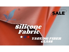 1m Width Outdoor Fire Blanket Silicone Rubber Coated Glass Fabric 3.0mm For Heat Resistance